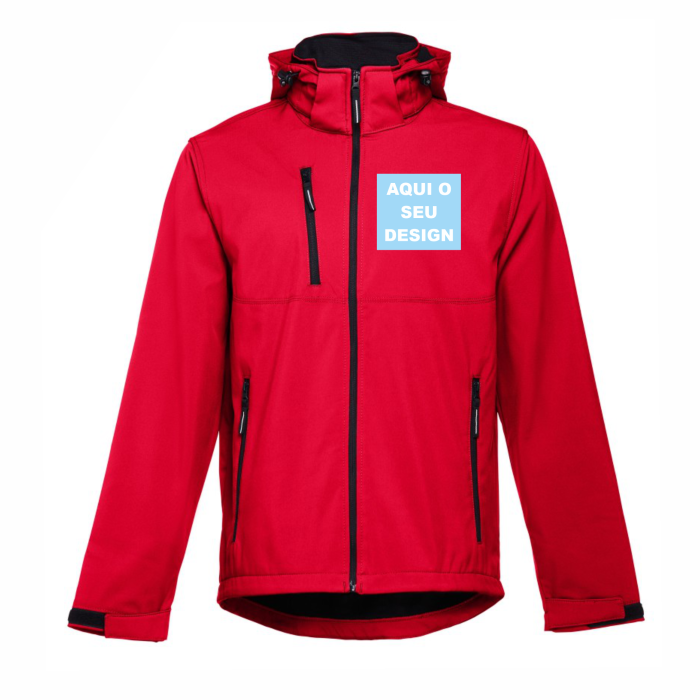 Casaco Softshell de Homem com o seu design na frente e/ou costas
